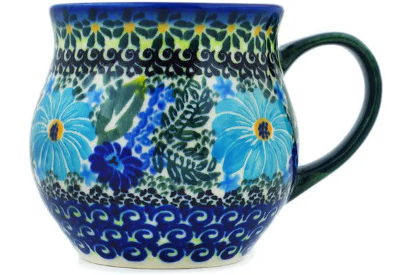 12 oz Bubble Mug - Soft Blue Petals