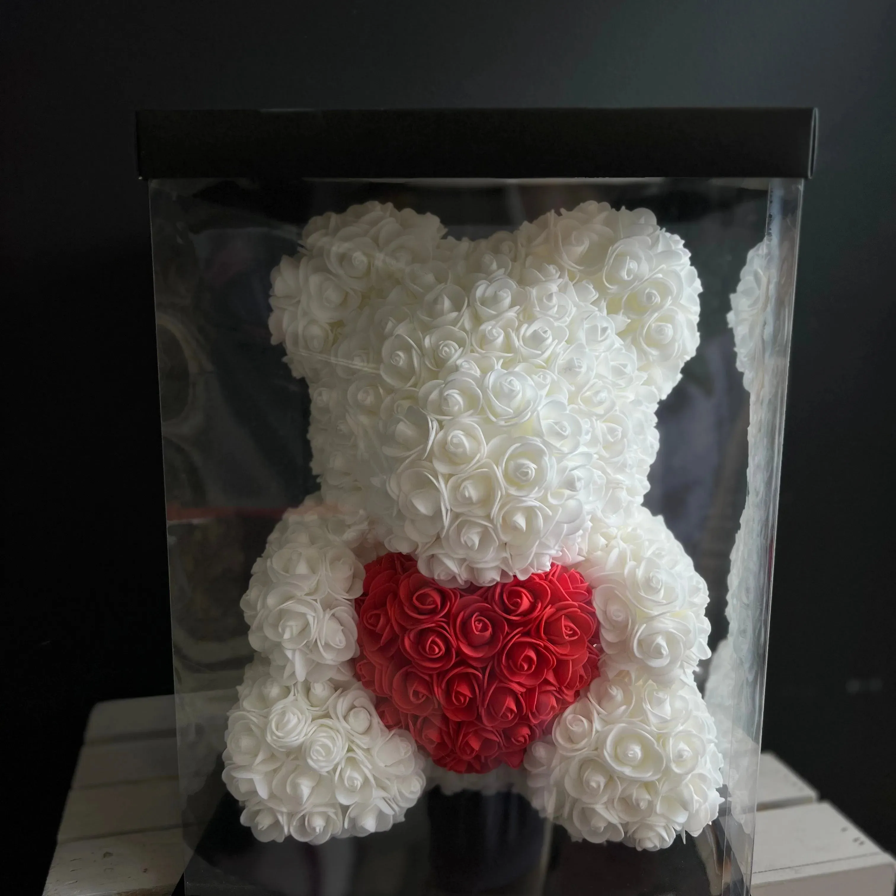 13-Rose Bear in a Box