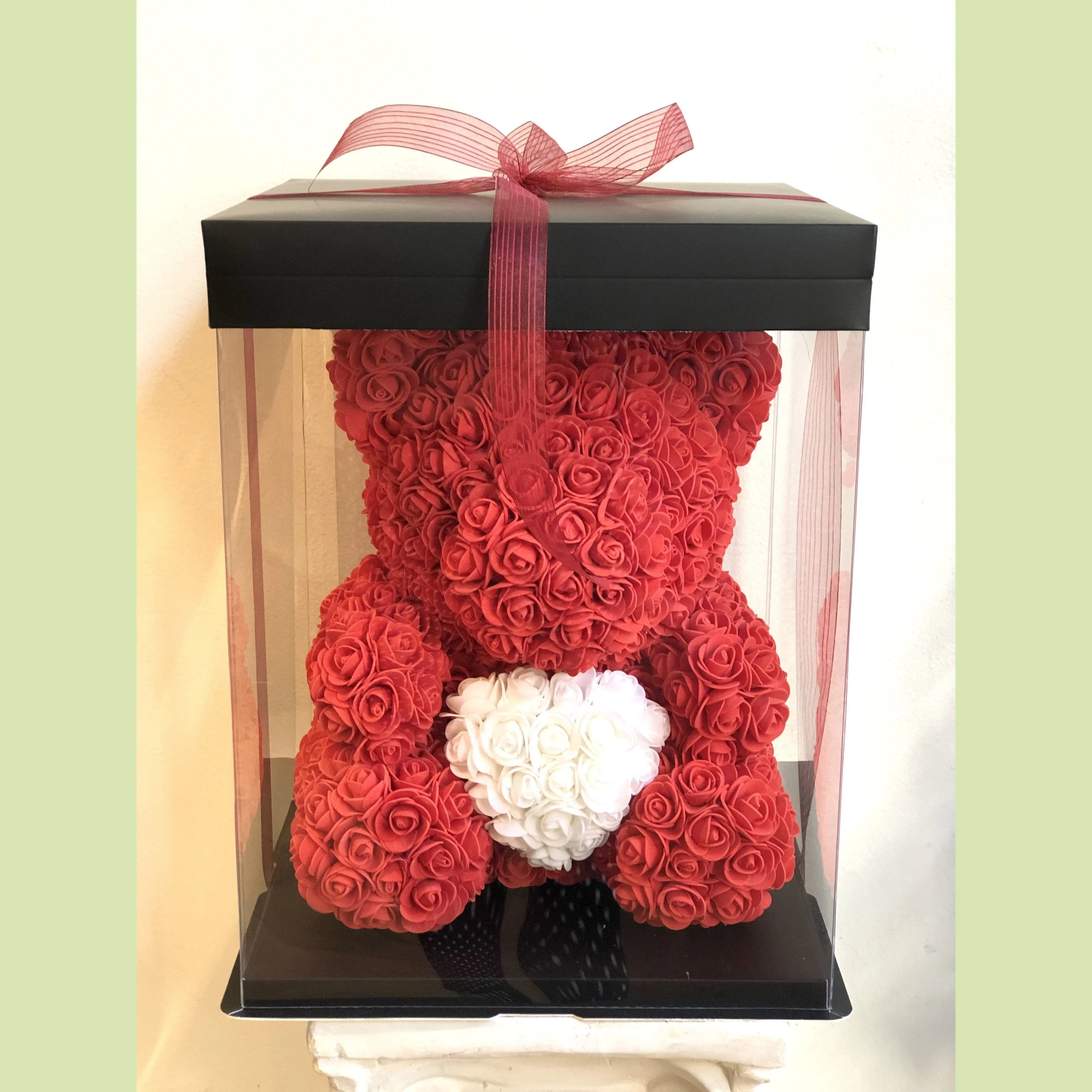 13-Rose Bear in a Box