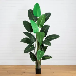 8’ Traveler's Palm Artificial tree