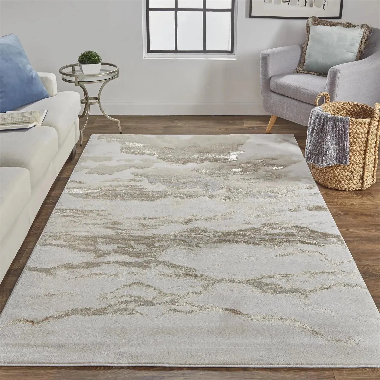 Aura AUR3727F Beige/Gold Rug