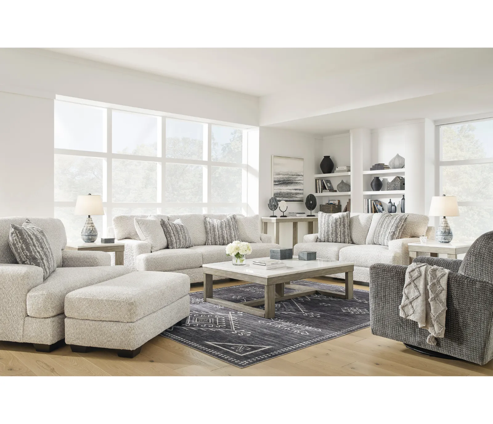 Bre Sofa - Flannel Fabric