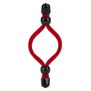 California Exotic Red Latex Adjustable Love Ring for Men
