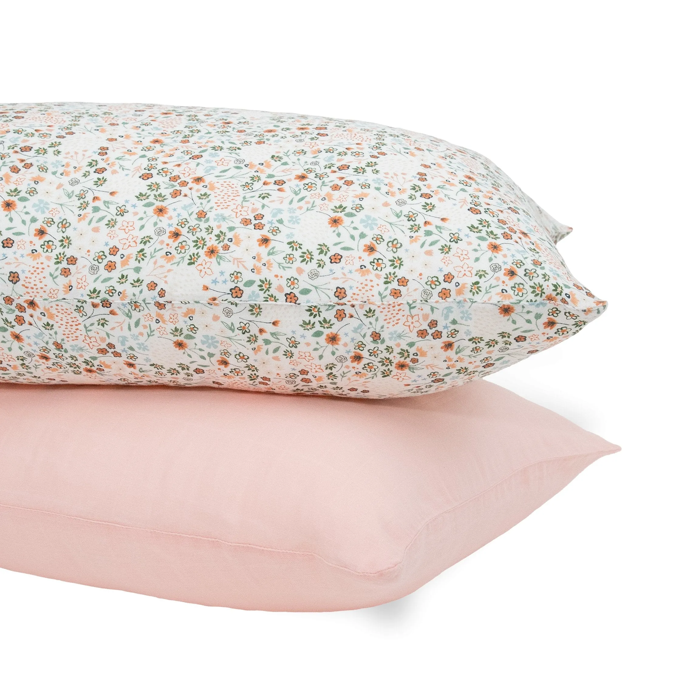 Cotton Muslin Pillowcase 2 Pack - Petal Press