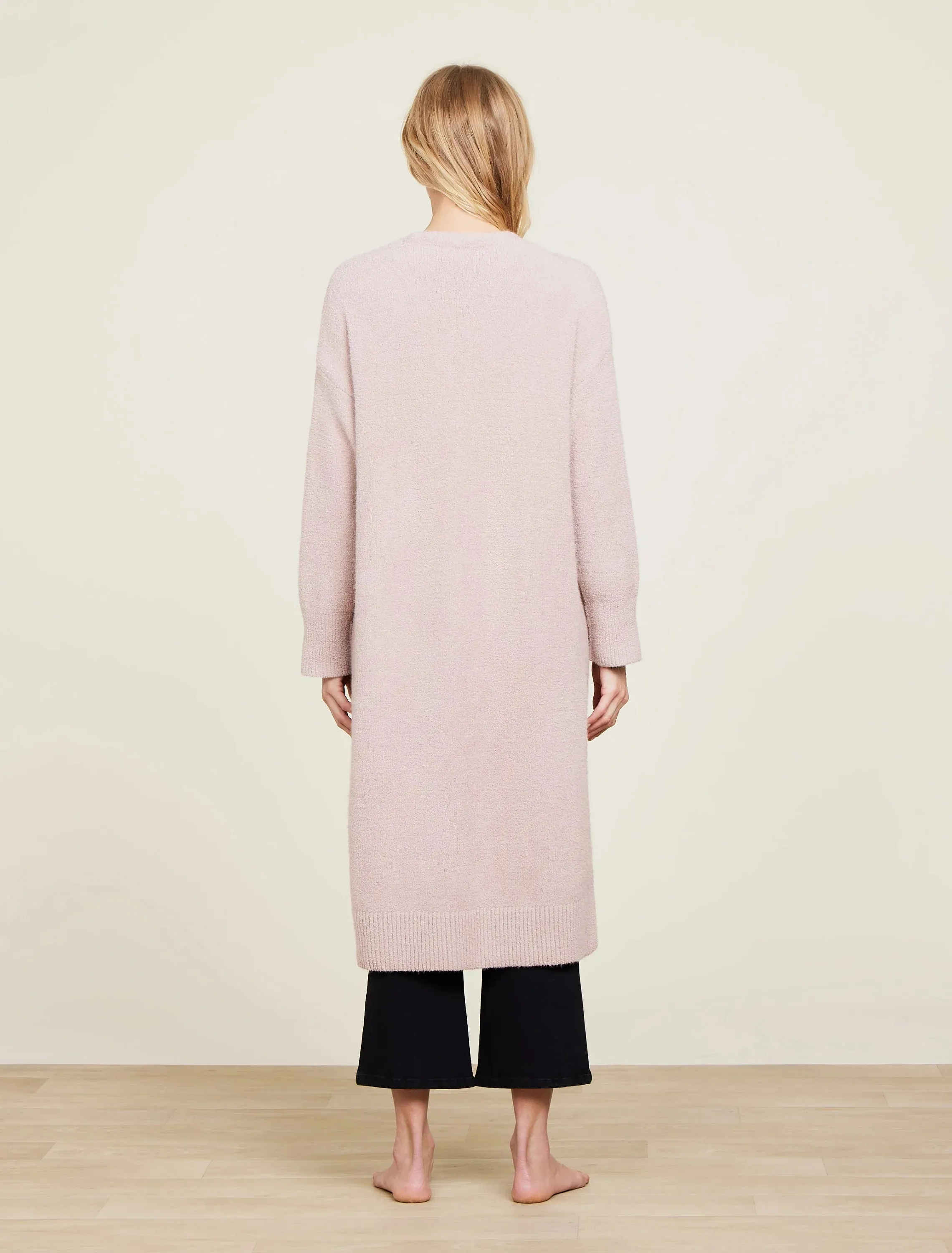 Cozy Chic Luxe High-Slit Cardigan