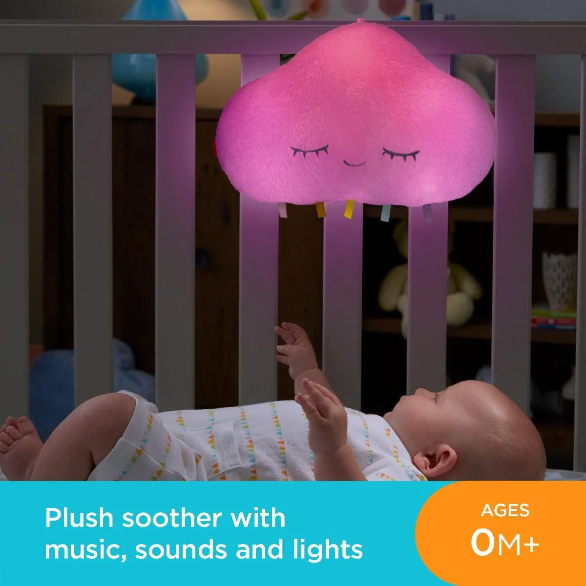 Fisher Price Twinkle & Cuddle Cloud Soother For New Born Baby