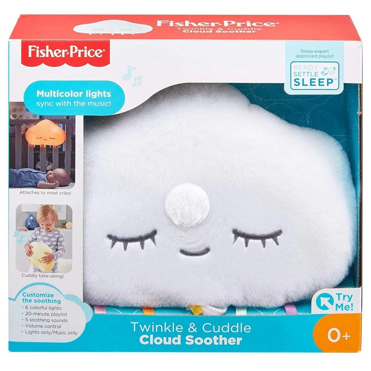 Fisher Price Twinkle & Cuddle Cloud Soother For New Born Baby