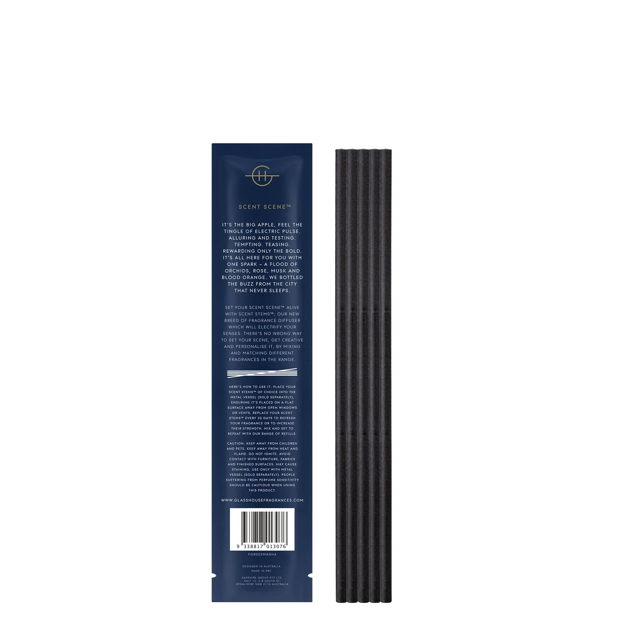 Glasshouse Replacement Scent Stems in I'll Take Manhattan