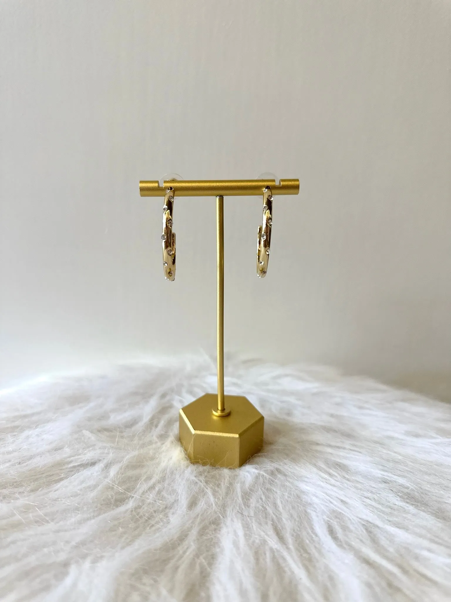 Gold Dipped CZ Hoops