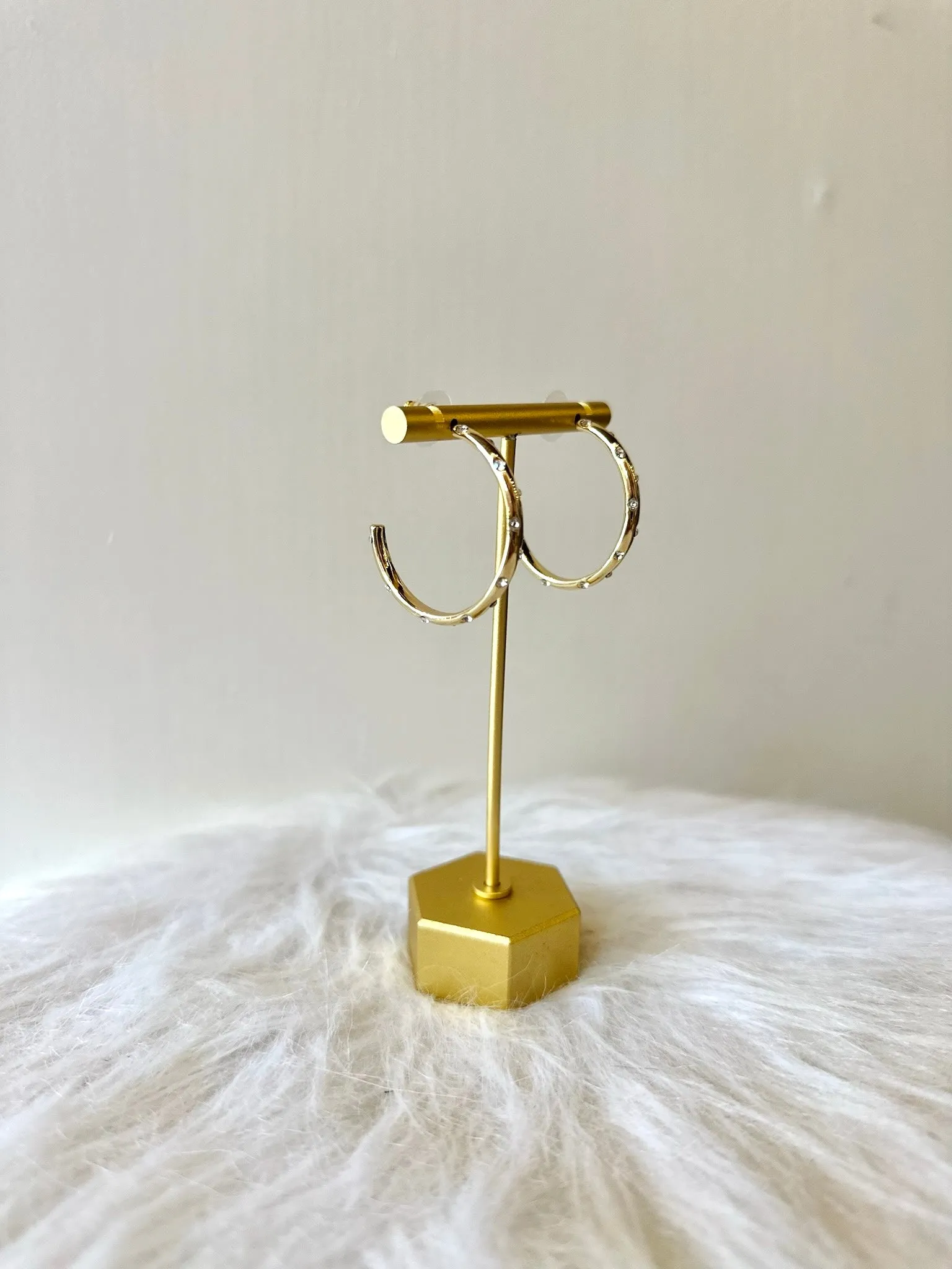 Gold Dipped CZ Hoops