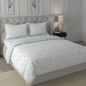 Hermosa Exotic Bouquet Foliage Blue Quilt