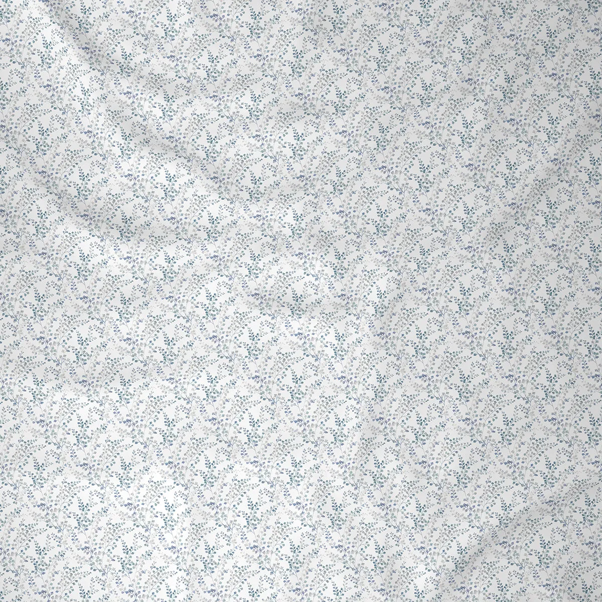 Hermosa Exotic Bouquet Foliage Blue Quilt