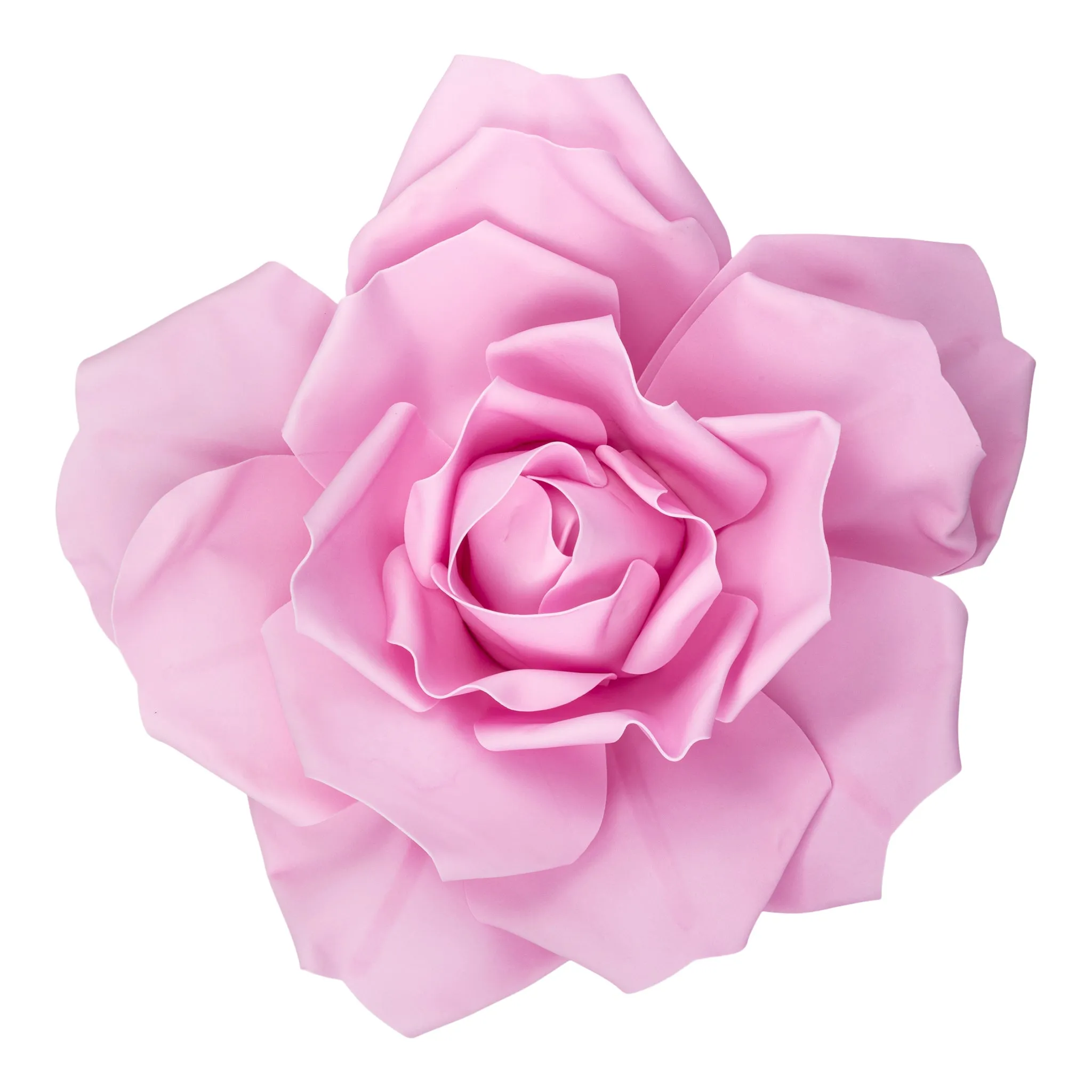 LED Lighted Large Foam Rose Wall  Decor 50 cm - Pink