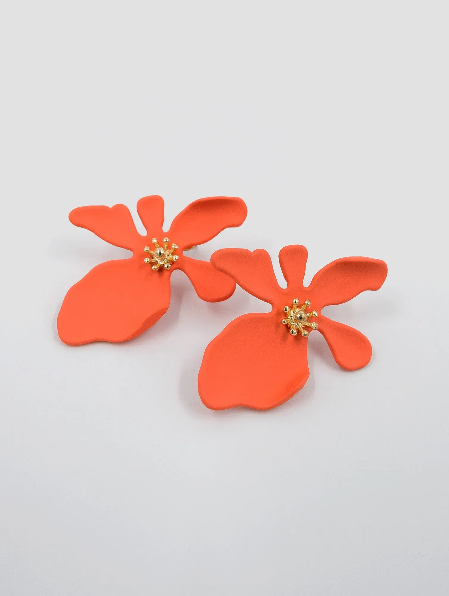 LILA Flower Earrings (orange)