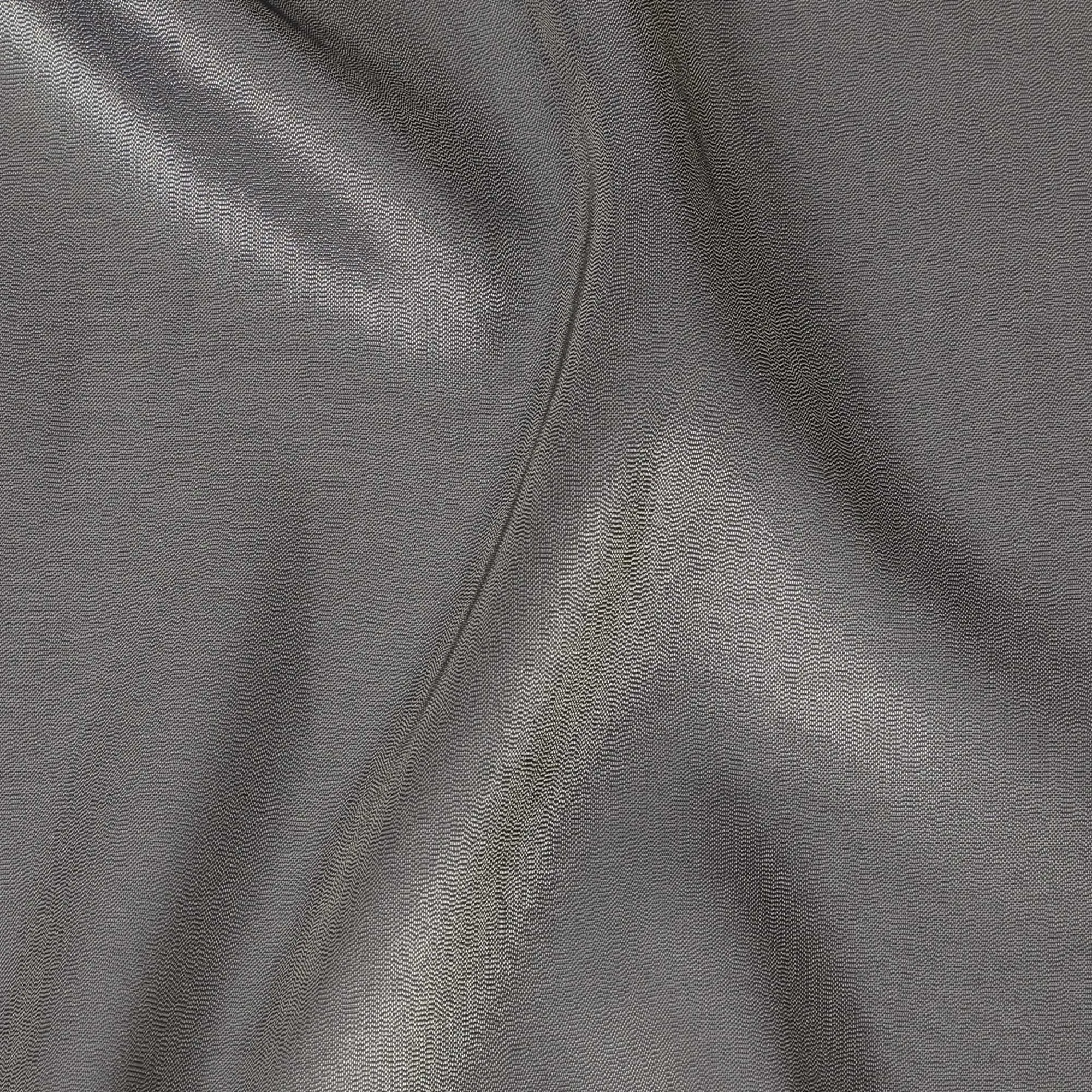 Luxurious French Silk Lame Fabric - Shimmering Navy Blue, 110cm Width - Buy in Meters-D18429