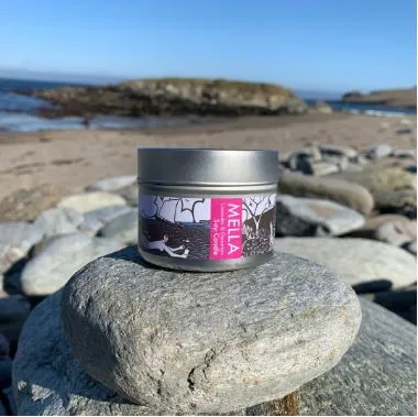 Mella Lavender & Geranium Soy Wax Candle In Travel Tin
