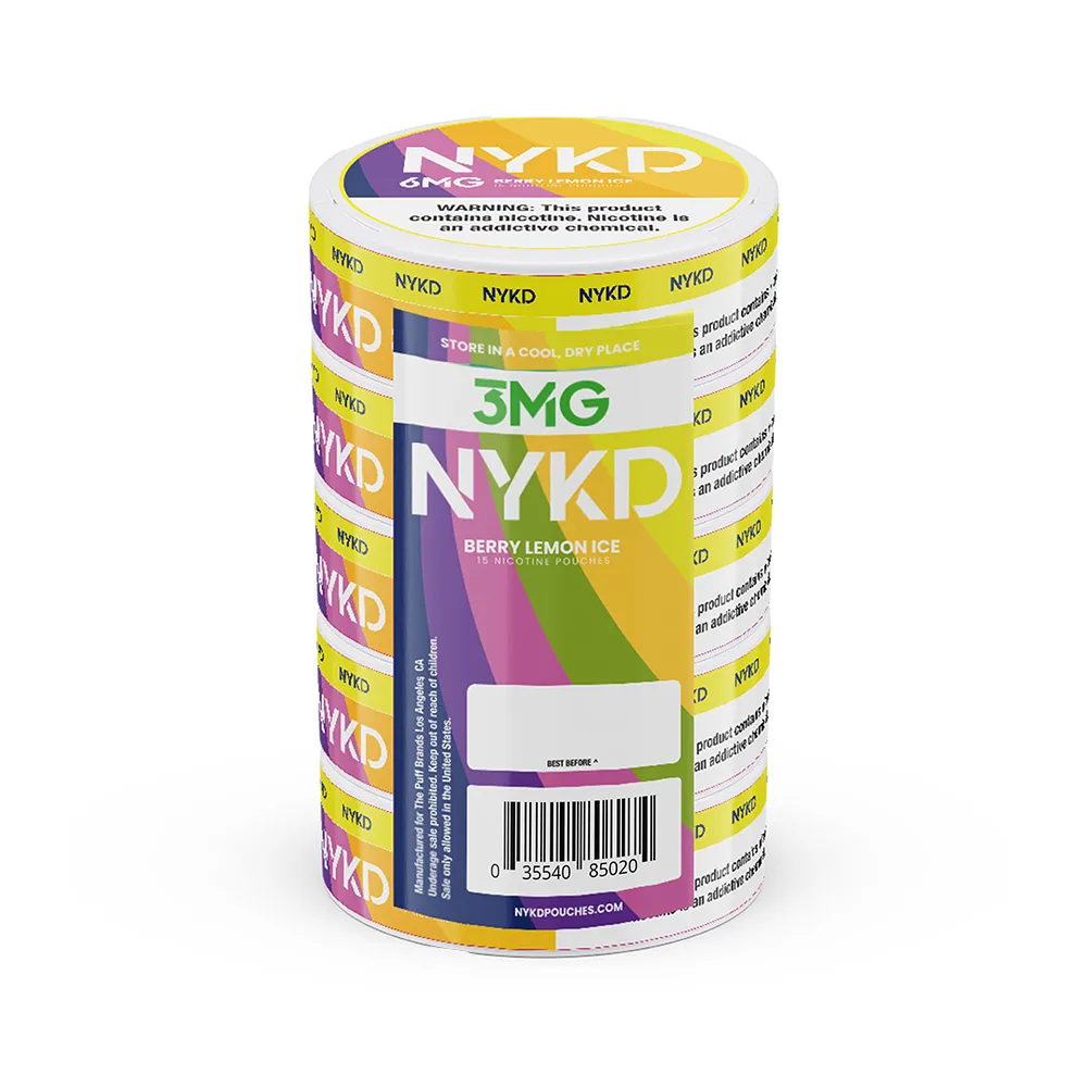 NYKD Nicotine Pouch 3-12mg x20 Pouch (5 Pack)