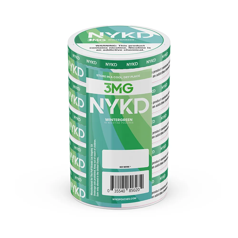 NYKD Nicotine Pouch 3-12mg x20 Pouch (5 Pack)