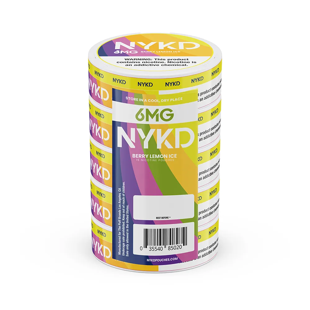 NYKD Nicotine Pouch 3-12mg x20 Pouch (5 Pack)