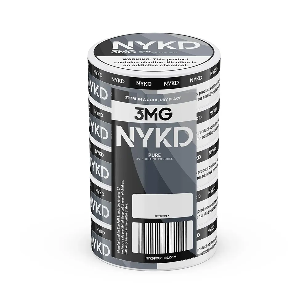 NYKD Nicotine Pouch 3-12mg x20 Pouch (5 Pack)