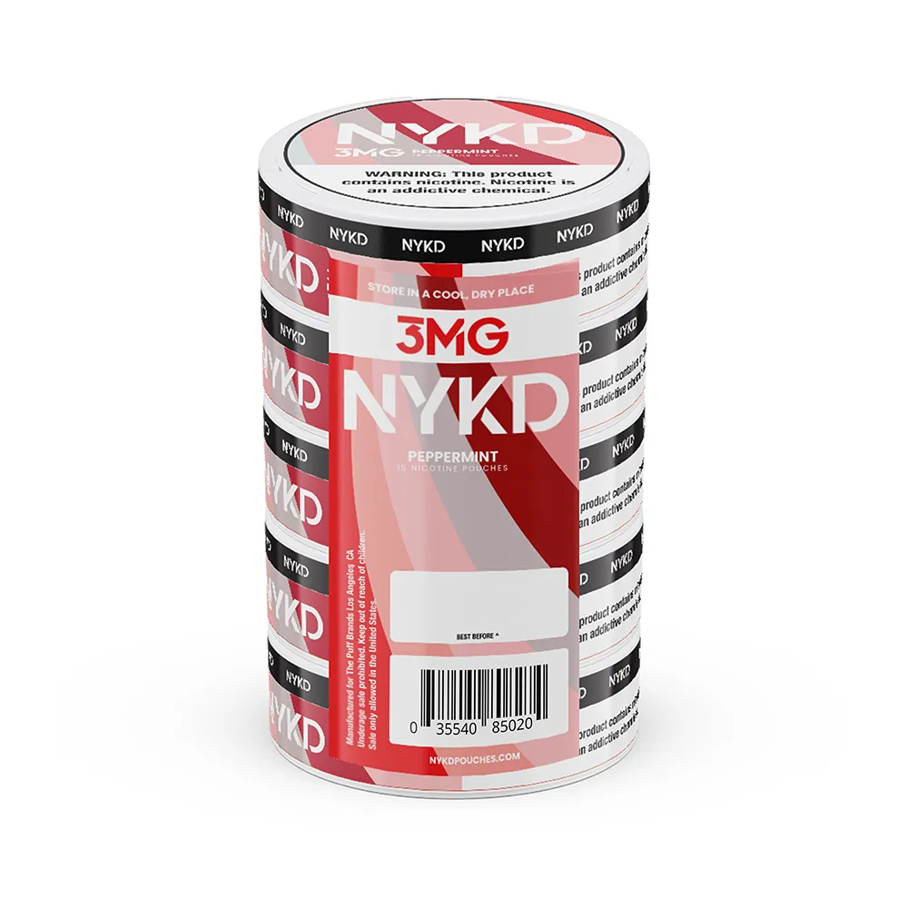 NYKD Nicotine Pouch 3-12mg x20 Pouch (5 Pack)