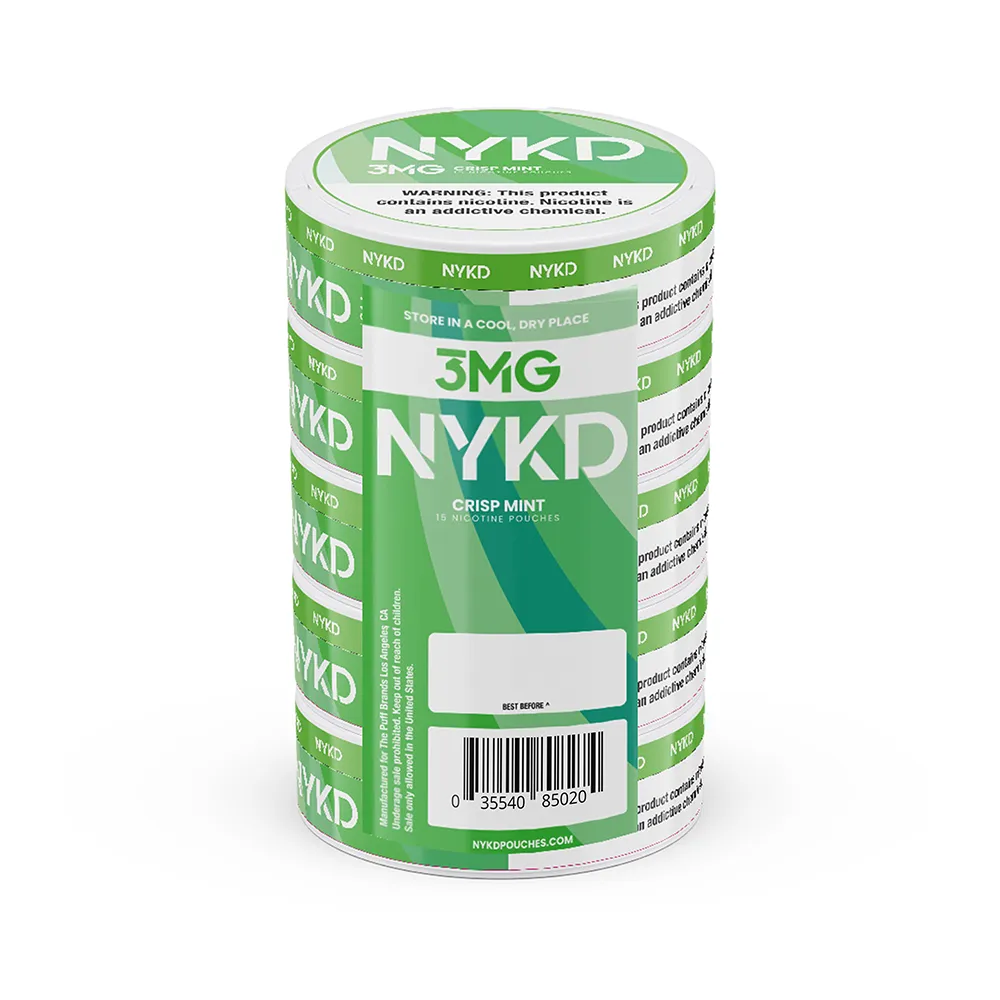 NYKD Nicotine Pouch 3-12mg x20 Pouch (5 Pack)