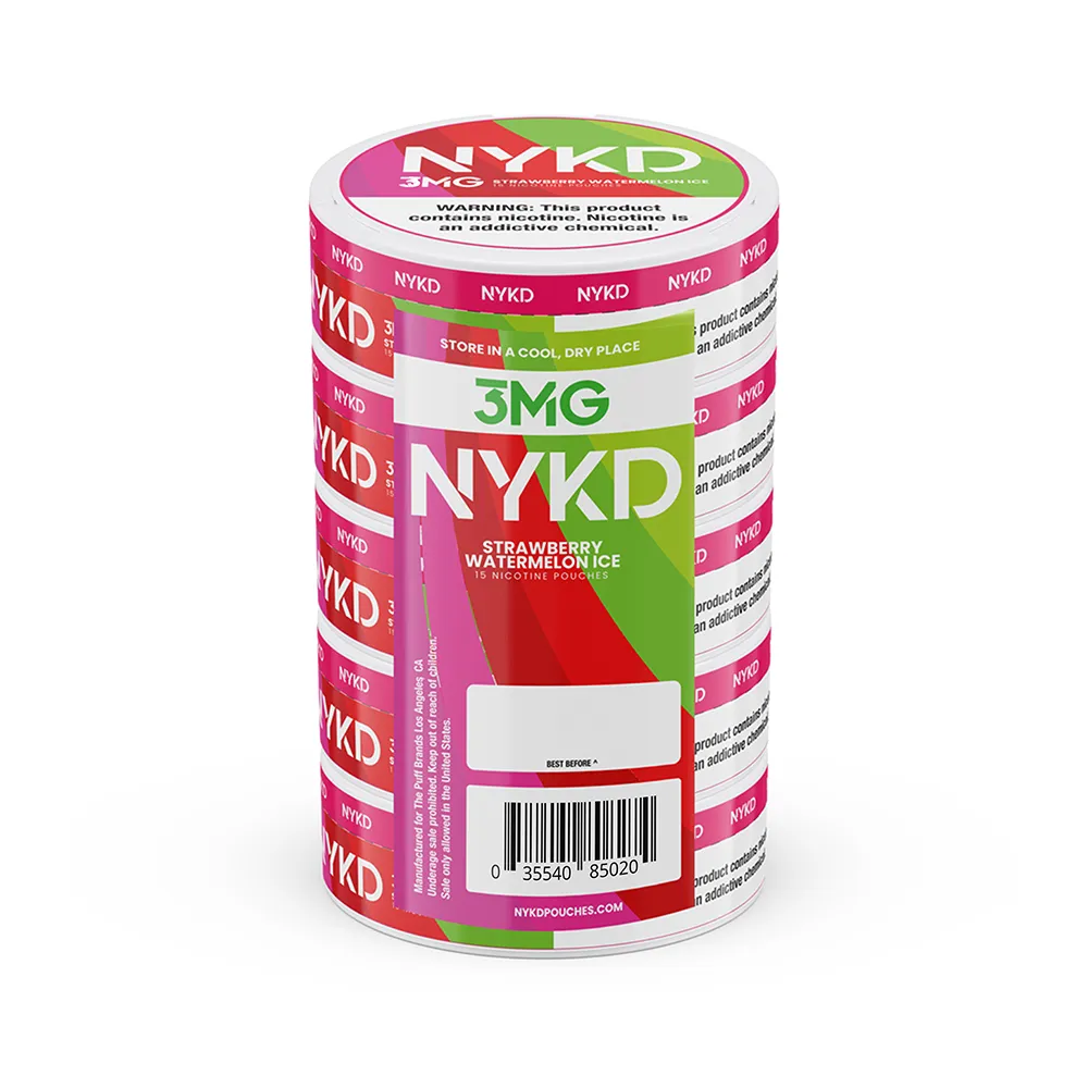 NYKD Nicotine Pouch 3-12mg x20 Pouch (5 Pack)