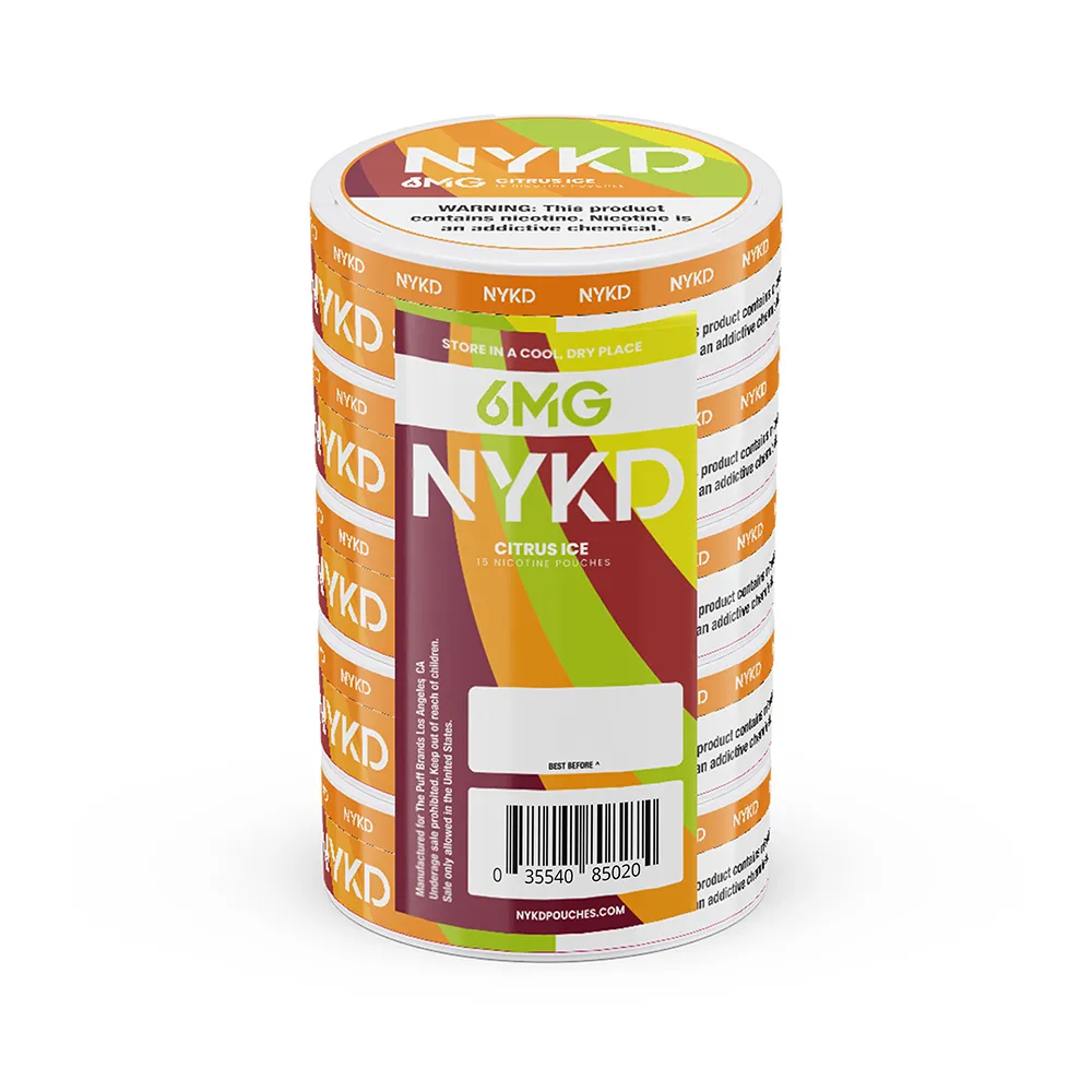 NYKD Nicotine Pouch 3-12mg x20 Pouch (5 Pack)