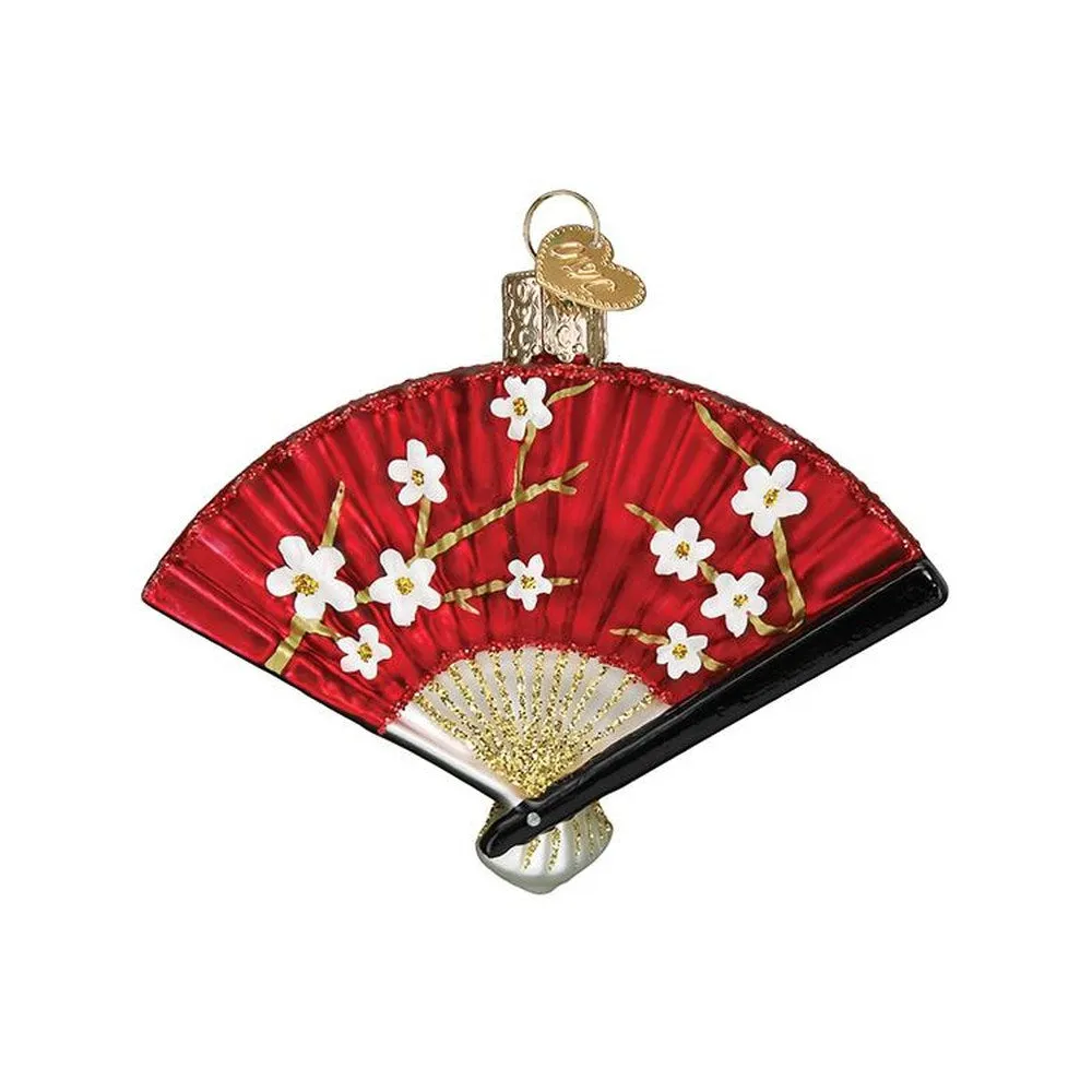 Old World Christmas Folding Fan Ornament