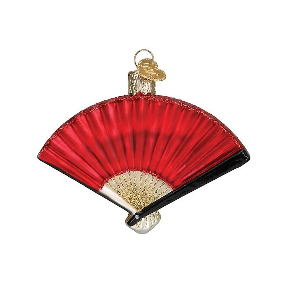 Old World Christmas Folding Fan Ornament