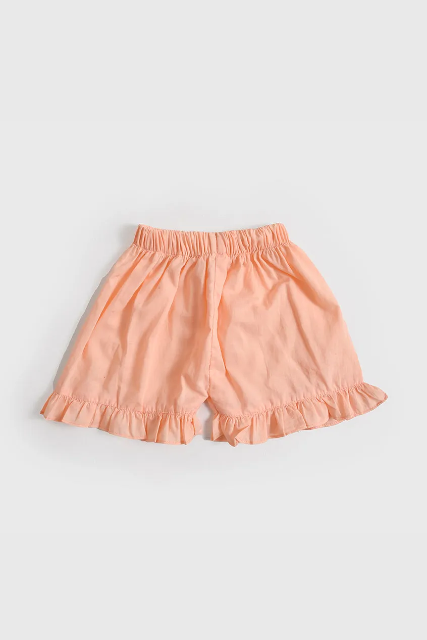 Peach Petals Dress Set