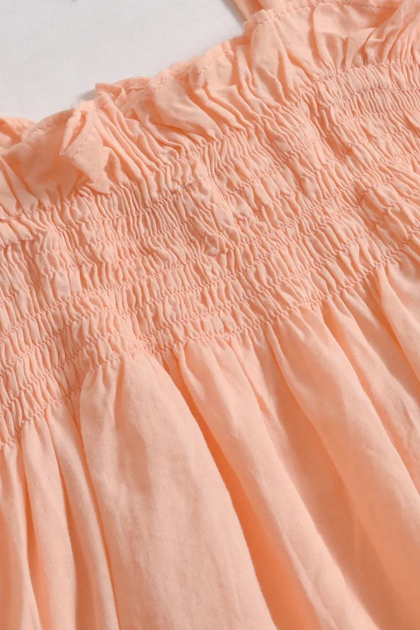 Peach Petals Dress Set