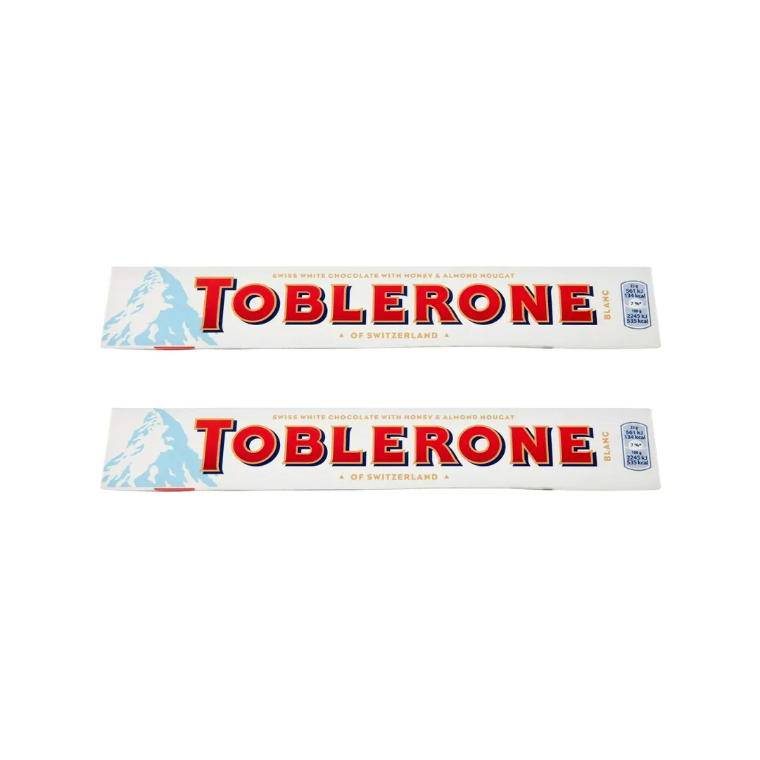 Toblerone white chocolate honey & almond 100g (Pack of 2)