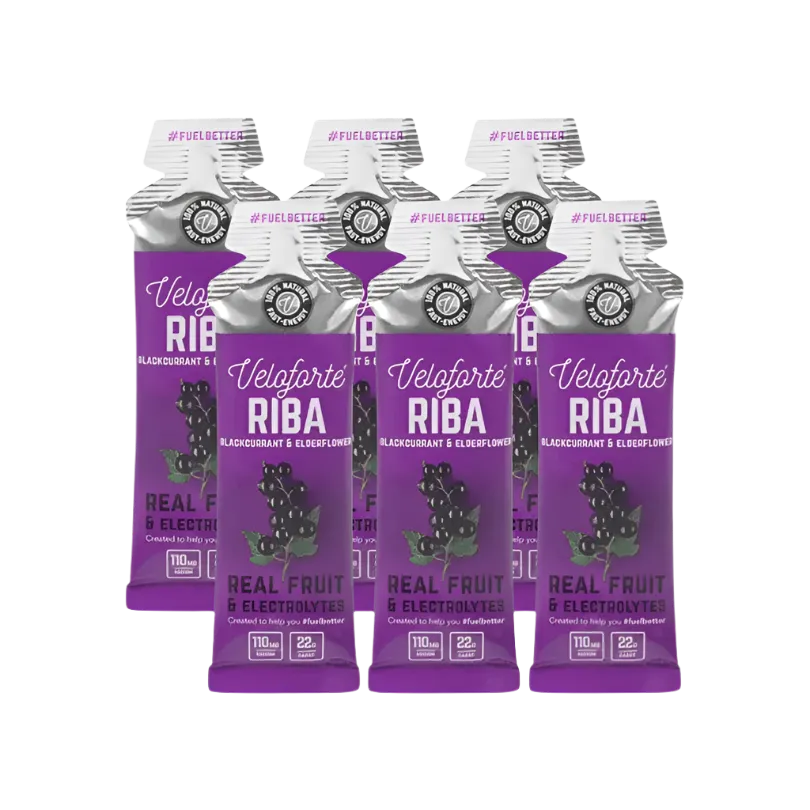 Veloforte - Energy Gels - Riba (Blackcurrant & Elderflower)