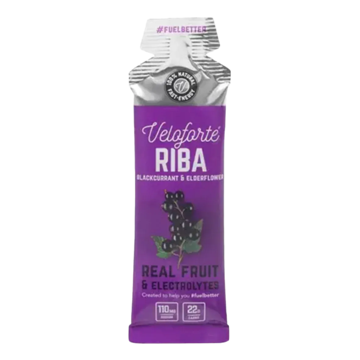 Veloforte - Energy Gels - Riba (Blackcurrant & Elderflower)