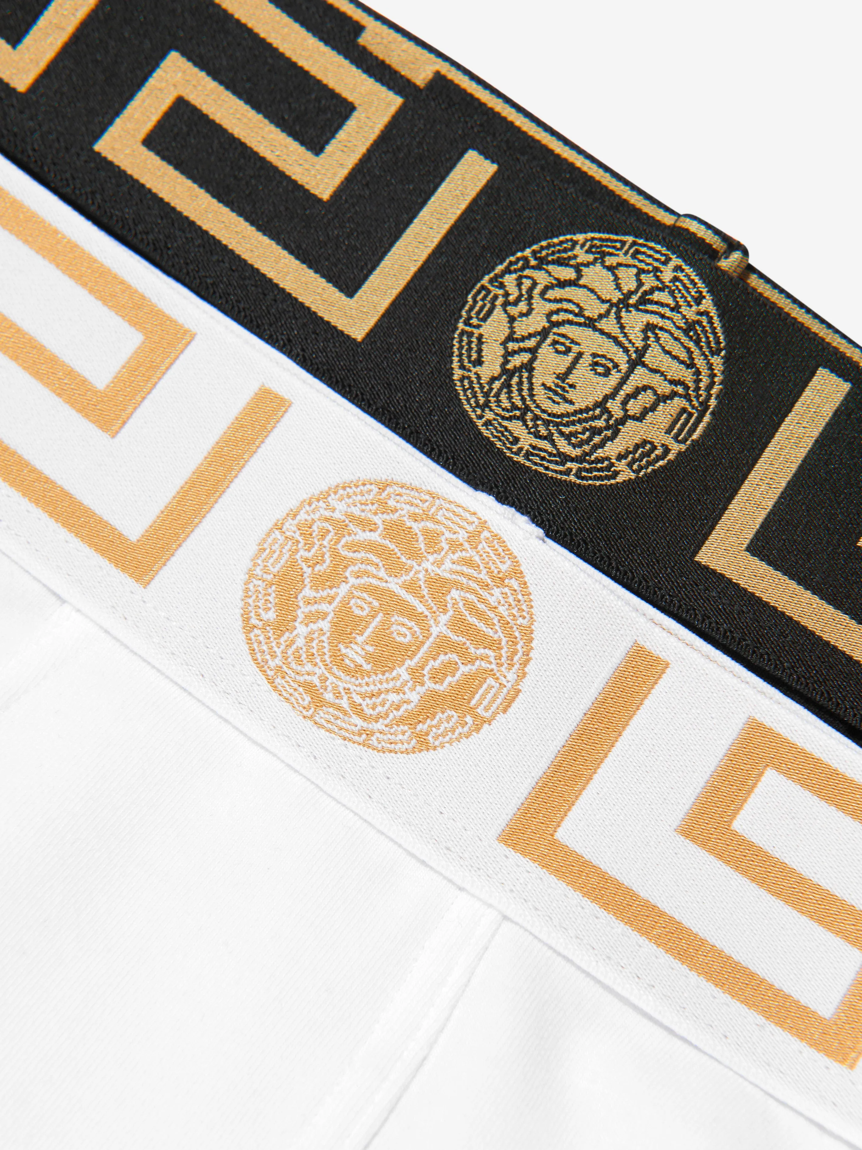 Versace Boys Organic Cotton Boxer Shorts Set (2 Pack)