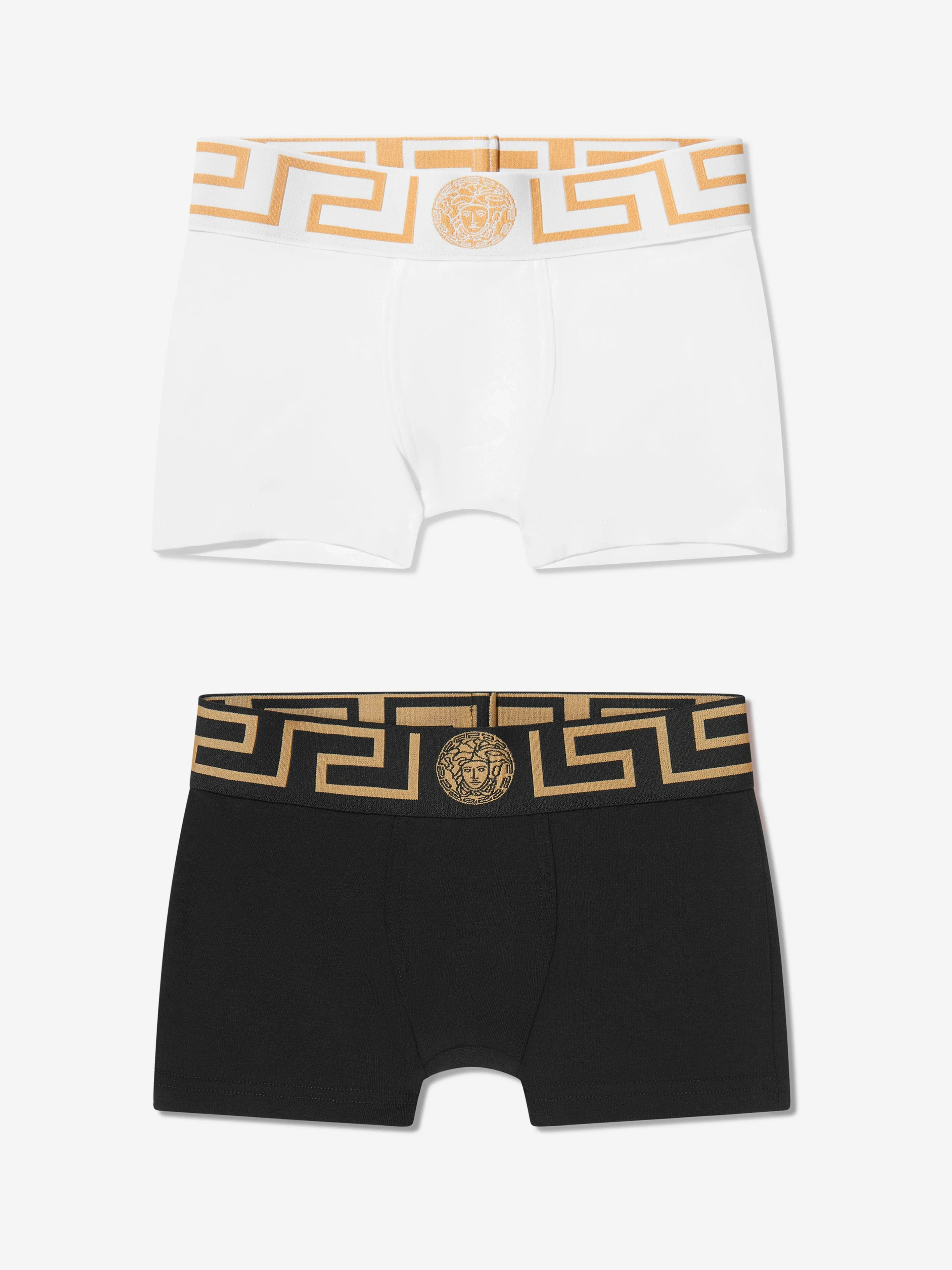 Versace Boys Organic Cotton Boxer Shorts Set (2 Pack)