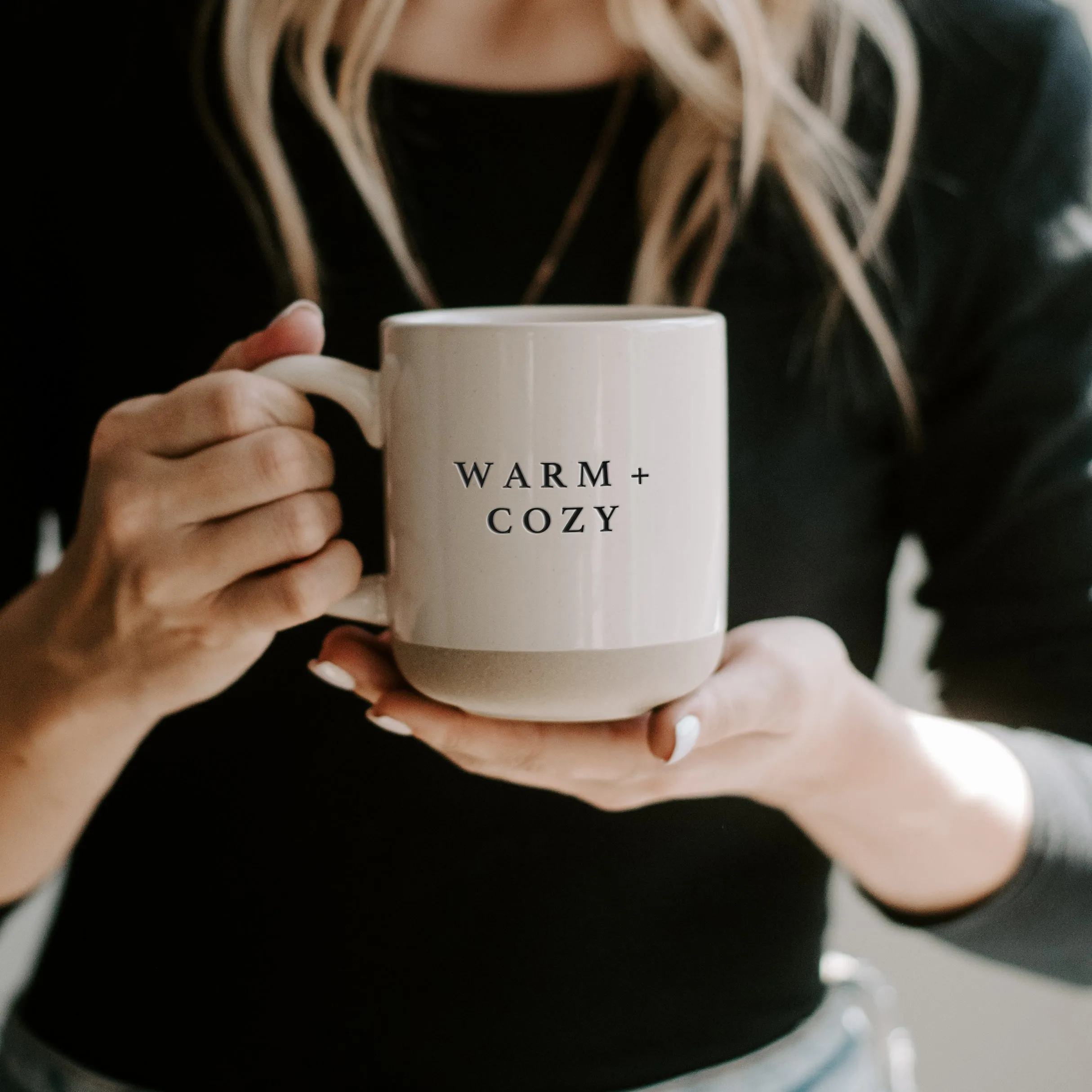 Warm and Cozy Stoneware Coffee Mug