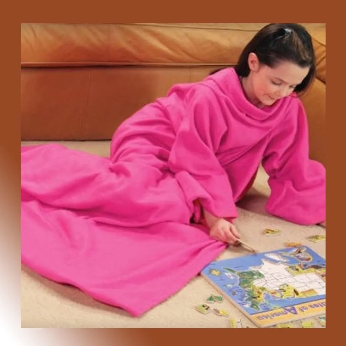 Warmie for Kids - Cozy Blank with Sleeves - Blue